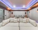 Theater room in finished business