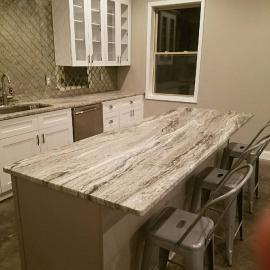 Newly remodeled kitchen with large island