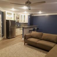 Wet bar in living room