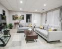 Living room remodel with new paint and LVT flooring